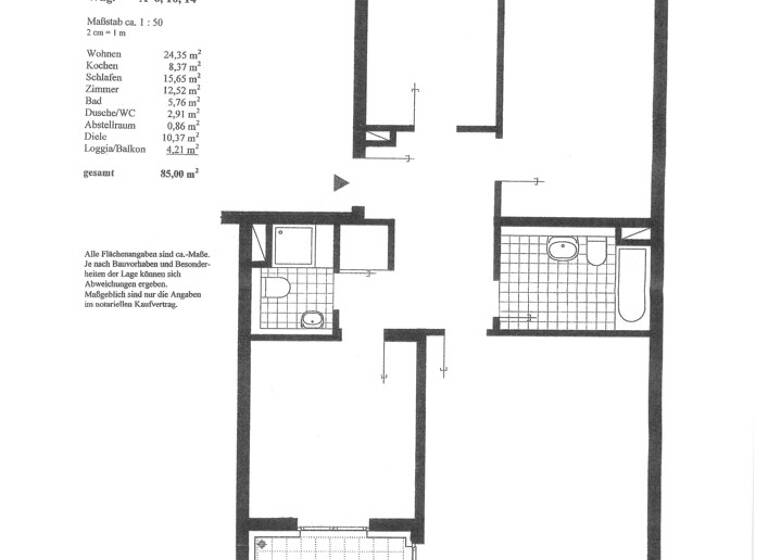 Wohnung zum Kauf 449.000 € 3 Zimmer 85 m² 1. Geschoss Schillingsrotter Straße 45 Rodenkirchen Köln 50996