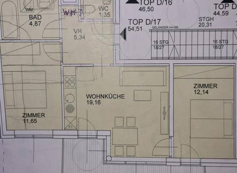 Wohnung zum Kauf 469.000 € 2 Zimmer 54,5 m² 3. Geschoss Wien 1210