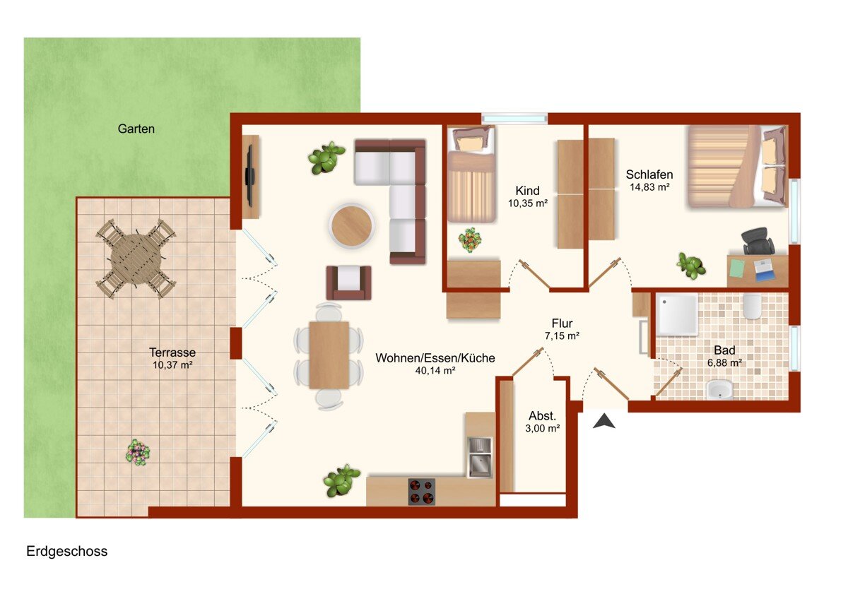 Wohnung zur Miete 980 € 3 Zimmer 85,5 m²<br/>Wohnfläche 31.03.2025<br/>Verfügbarkeit Hoya 27318