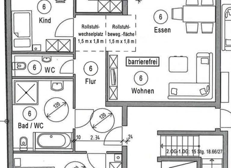 Wohnung zur Miete - Erstbezug 1.595 € 3 Zimmer 96,1 m² 2. Geschoss frei ab sofort Glemsgaustraße 3 Weilimdorf Stuttgart-Weilimdorf 70499