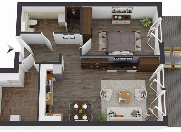 Terrassenwohnung zum Kauf - Erstbezug provisionsfrei 295.000 € 2 Zimmer 81,5 m² EG Uesen Achim 28832