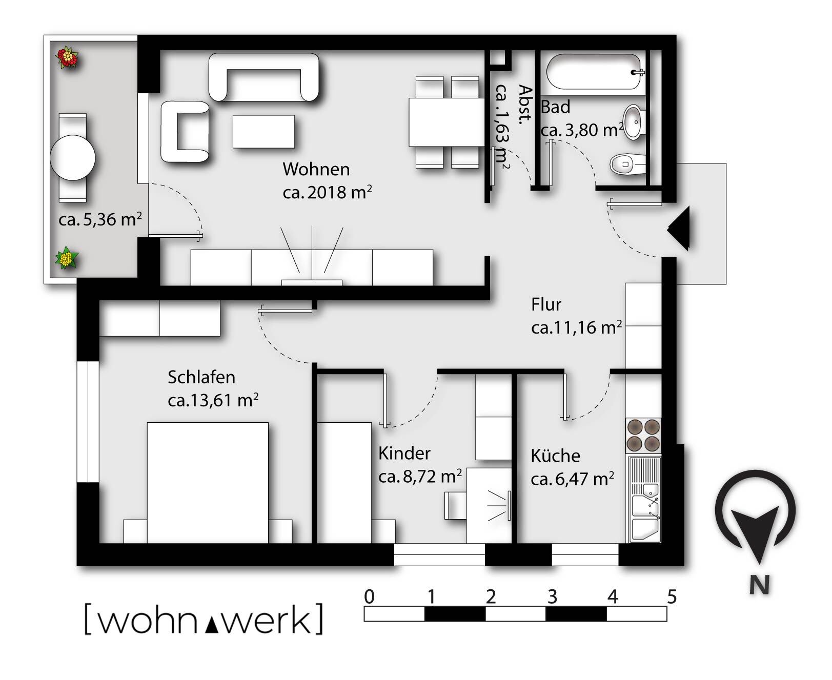 Studio zum Kauf als Kapitalanlage geeignet 219.000 € 2,5 Zimmer 68,3 m²<br/>Wohnfläche Henstedt-Ulzburg 24558