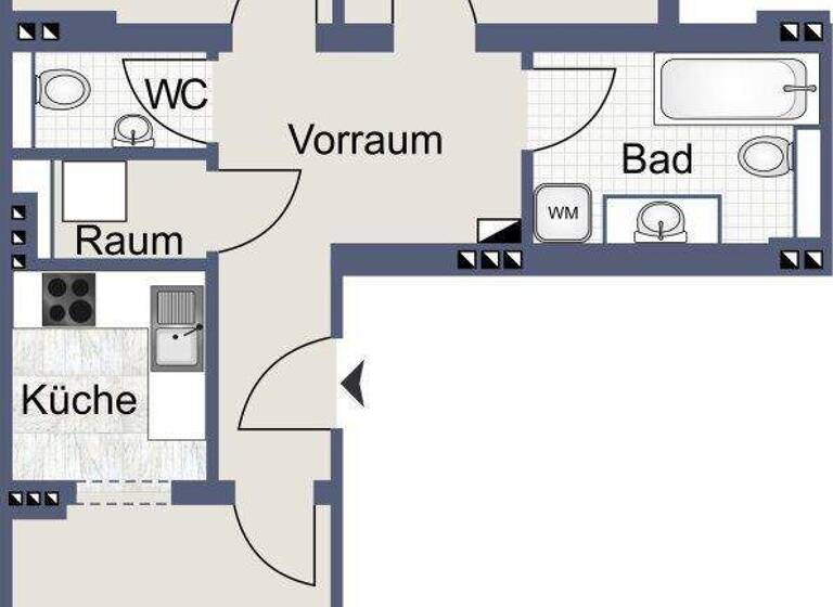 Wohnung zur Miete 1.437 € 3 Zimmer 1. Geschoss Wien 1180