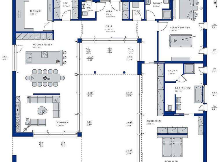 Haus zum Kauf 1.607.700 € 3 Zimmer 206 m² 950 m² Grundstück Budenheim 55257