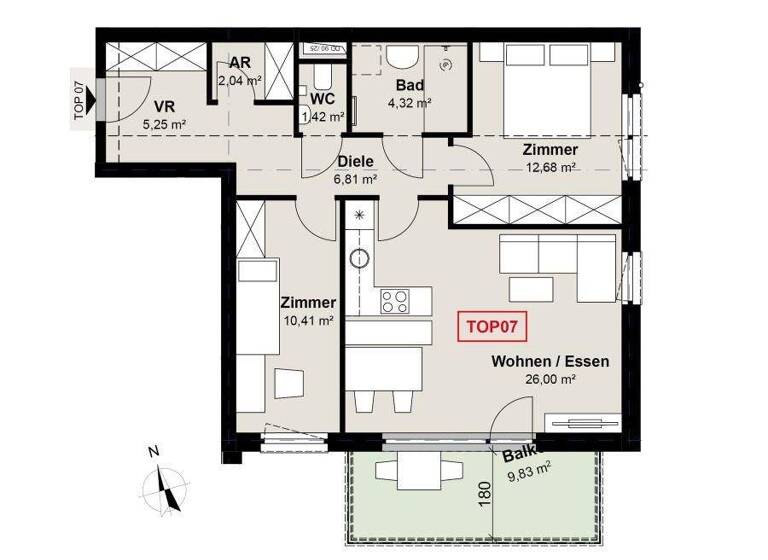 Wohnung zur Miete 1.566 € 3 Zimmer 68,9 m² Leogang 5771