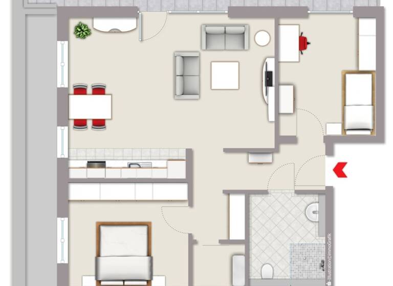 Penthouse zum Kauf provisionsfrei 398.744 € 3 Zimmer 95 m²<br/>Wohnfläche 1.<br/>Geschoss 01.08.2025<br/>Verfügbarkeit Beckum Beckum 59269