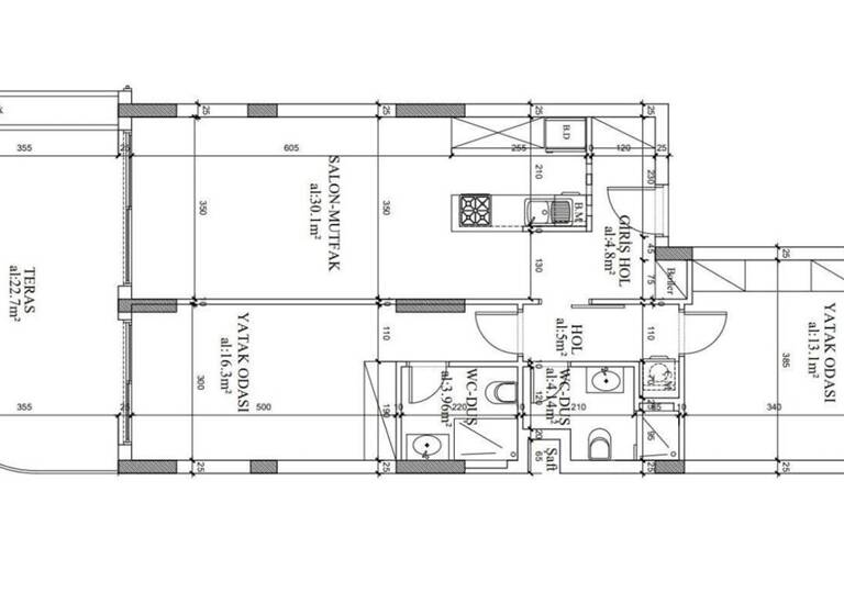 Studio zum Kauf provisionsfrei 258.900 € 3 Zimmer 90 m² Bogaz 99860