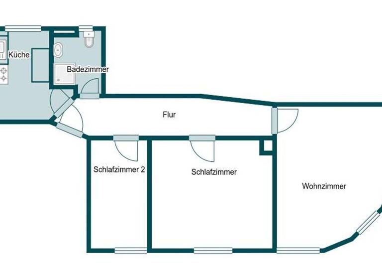 Wohnung zum Kauf 280.000 € 3 Zimmer 89,2 m² 1. Geschoss Bad Cannstatt Stuttgart 70374