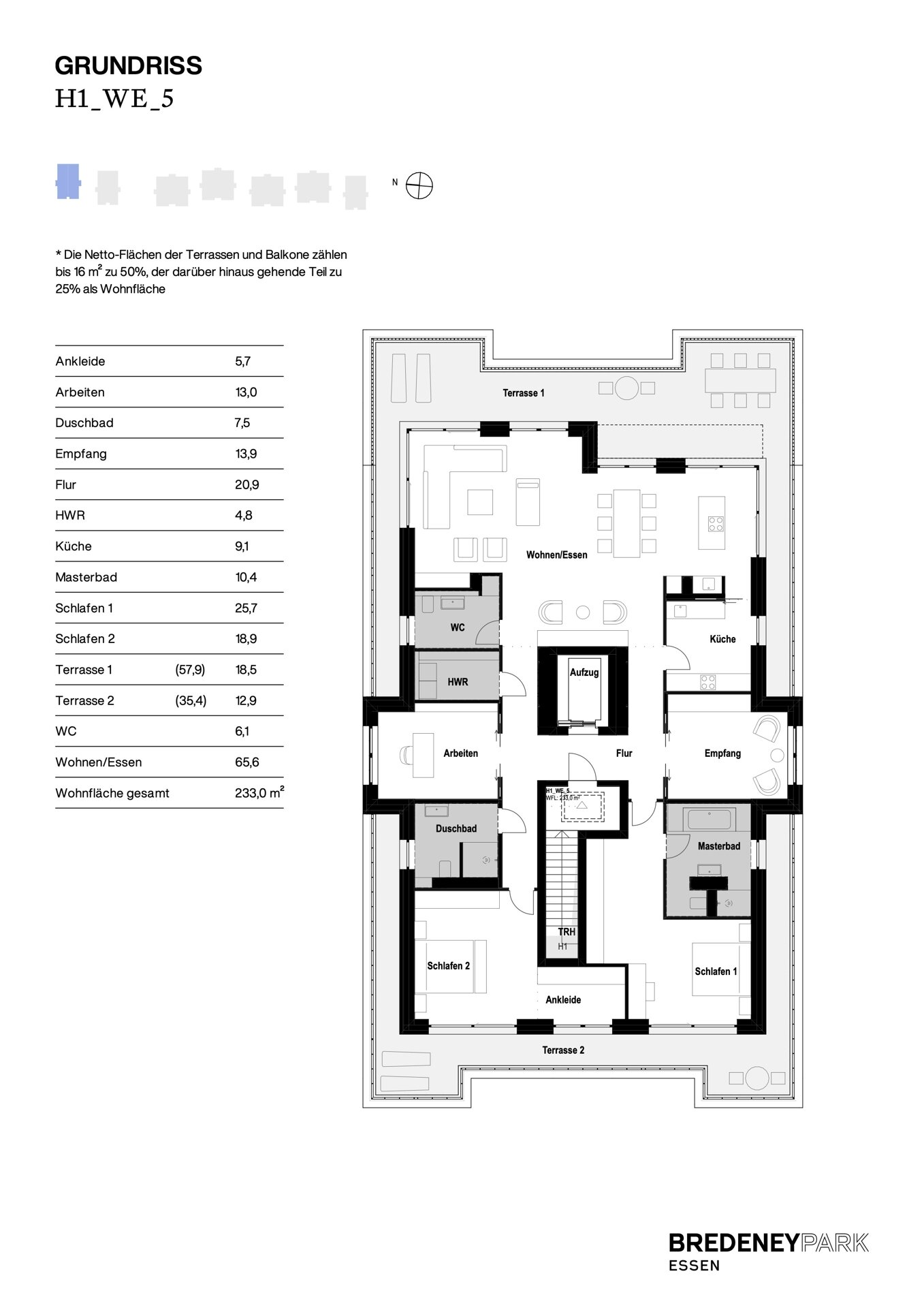 Penthouse zum Kauf provisionsfrei 2.380.000 € 5 Zimmer 233 m²<br/>Wohnfläche 2.<br/>Geschoss Bredeney Essen / Bredeney 45133