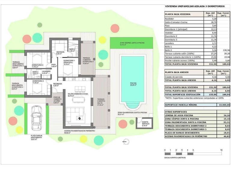Villa zum Kauf - Erstbezug provisionsfrei 435.000 € 4 Zimmer 186 m² 10.000 m² Grundstück Pinoso