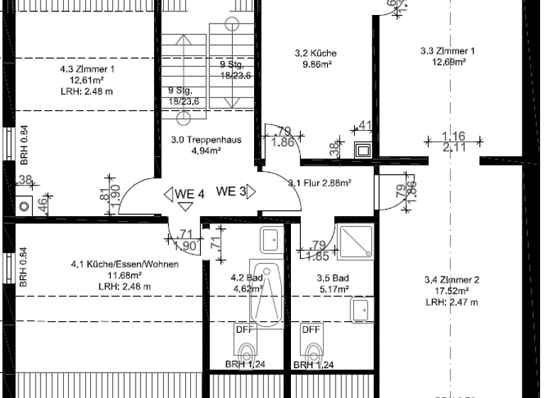 Wohnung zum Kauf provisionsfrei 260.000 € 4 Zimmer 77 m² 2. Geschoss Pfarrgasse 16 Bieber 63073