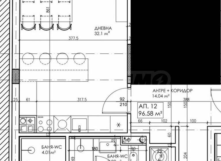 Studio zum Kauf 200.000 € 4 Zimmer 114 m² Sofia