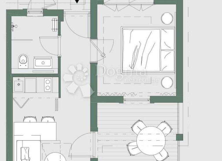 Wohnung zum Kauf 203.000 € 2 Zimmer 39 m² 1. Geschoss Kukljica