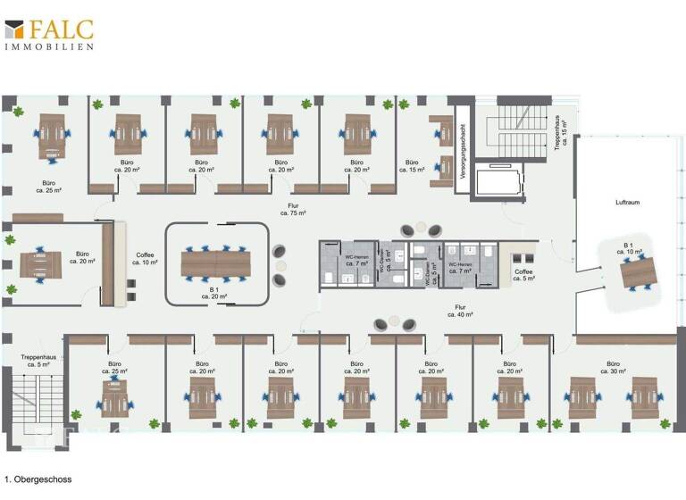 Bürofläche zur Miete - Erstbezug 424,3 m² Bürofläche Steinstraße 2 Gronau Gronau (Westfalen) 48599