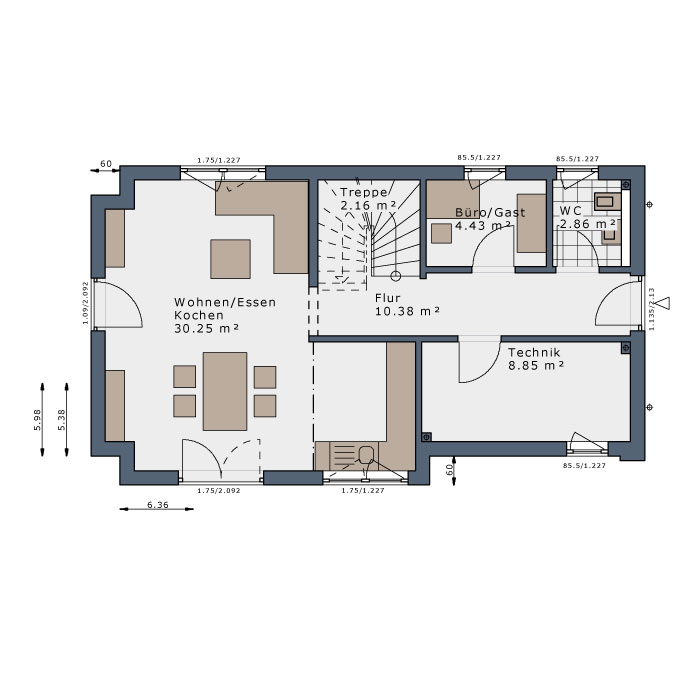 Einfamilienhaus zum Kauf provisionsfrei 554.275 € 5 Zimmer 105 m²<br/>Wohnfläche 297 m²<br/>Grundstück Sulzdorf Giebelstadt 97232