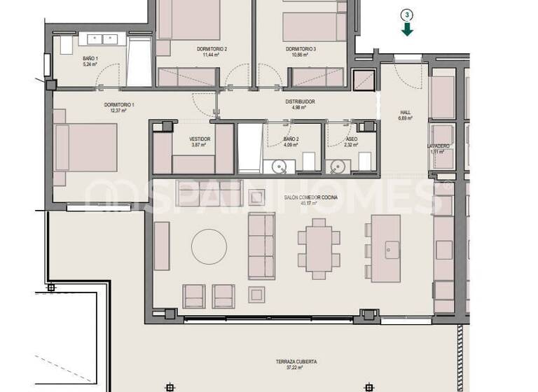 Studio zum Kauf 546.000 € 3 Zimmer 81 m² EG Málaga 29680