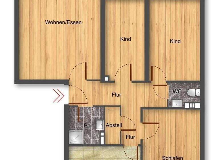 Wohnung zum Kauf 320.000 € 4 Zimmer 83,2 m² 1. Geschoss Glinde 21509