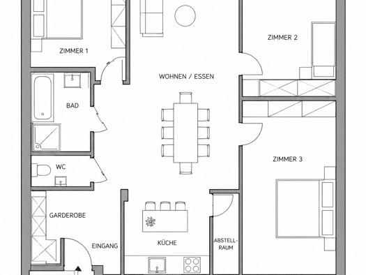 Wohnung zum Kauf 250.000 € 4,5 Zimmer 135 m² 1. Geschoss frei ab 01.03.2027 Calw Calw 75365