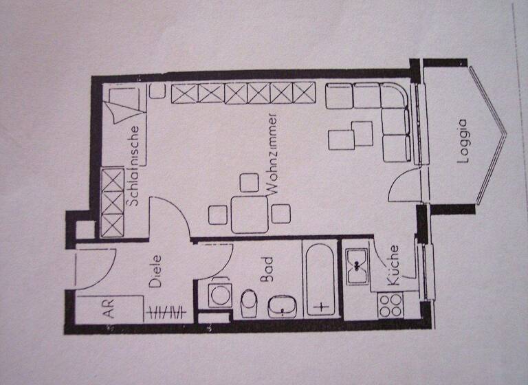 Studio zur Miete 570 € 1 Zimmer 37 m² 1. Geschoss frei ab 01.05.2026 Adelheidstraße 28a St Leonhard Nürnberg 90439