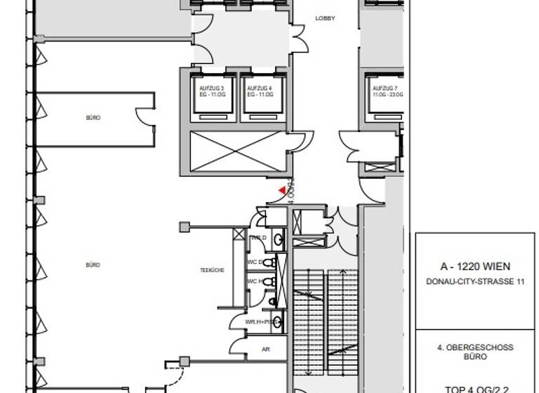 Bürofläche zur Miete 13,90 € 244 m² Bürofläche Ares Tower, Donau-City Straße 11 Wien 1220