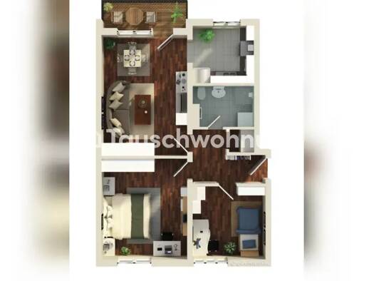Wohnung zur Miete Tauschwohnung 1.540 € 3 Zimmer 64 m² 2. Geschoss Berg am Laim München 81825