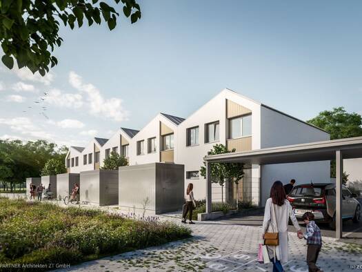 Haus zur Miete - Erstbezug 1.653 € 118,7 m² 199,5 m² Grundstück Sportplatzgasse Weiden am See 7121