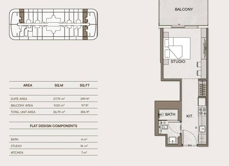 Studio zum Kauf - Erstbezug provisionsfrei 247.519 € 1 Zimmer 27,8 m² Dubai