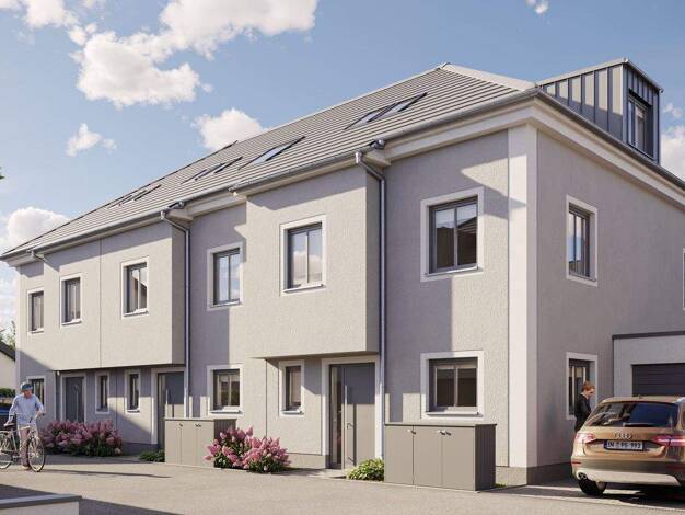 Reihenmittelhaus zum Kauf - Neubau provisionsfrei 899.000 € 6 Zimmer 176,6 m² 168,1 m² Grundstück Römerstraße 10 Weilheim Weilheim in Oberbayern 82362