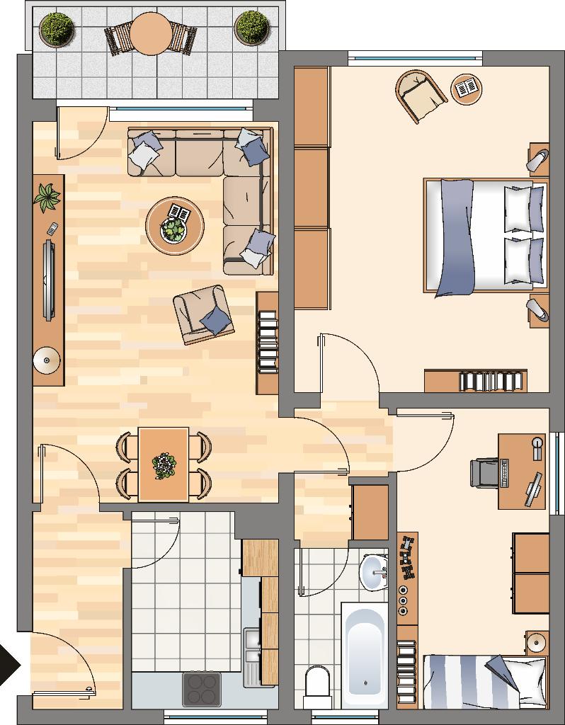 Wohnung zur Miete 499 € 3 Zimmer 66 m²<br/>Wohnfläche 6.<br/>Geschoss 16.03.2025<br/>Verfügbarkeit Jung-Stillingweg 8 Wickeder Feld Dortmund 44319