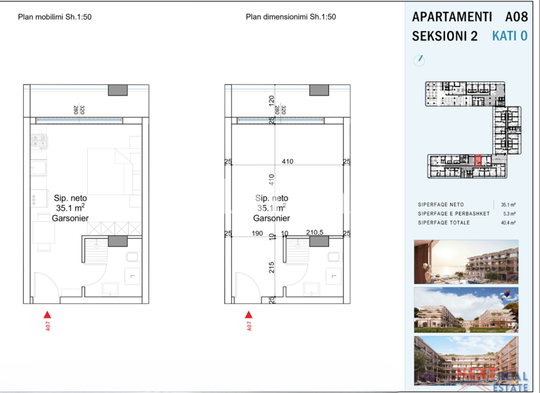 Studio zum Kauf 141.400 € 1 Zimmer 35,1 m² 1. Geschoss Radhima Vlora 9426