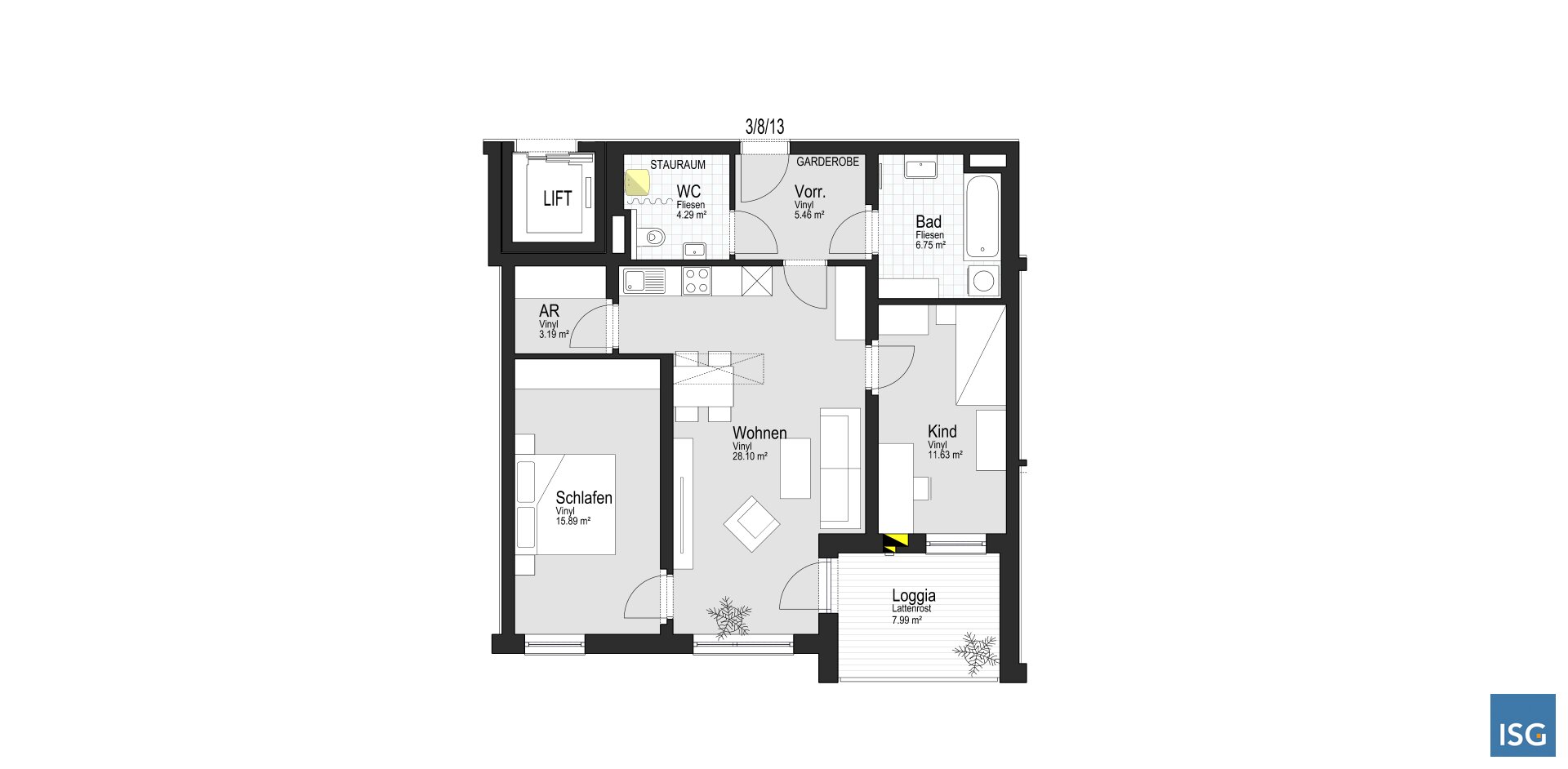 Wohnung zur Miete 592 € 3 Zimmer 75,3 m²<br/>Wohnfläche EG<br/>Geschoss 01.06.2025<br/>Verfügbarkeit Brucknerstraße 12 Mühlheim am Inn 4961