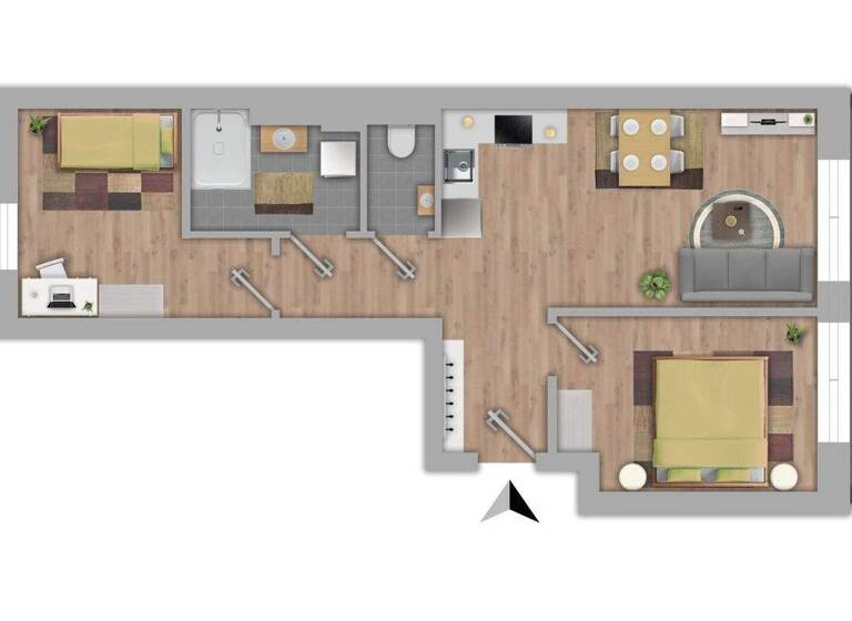 Wohnung zum Kauf 316.800 € 3 Zimmer 49,4 m² 3. Geschoss Waldegg Linz 4020