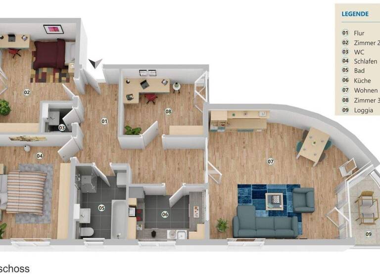 Wohnung zum Kauf 279.000 € 4 Zimmer 109 m² 2. Geschoss Himmelsthür Hildesheim 31137