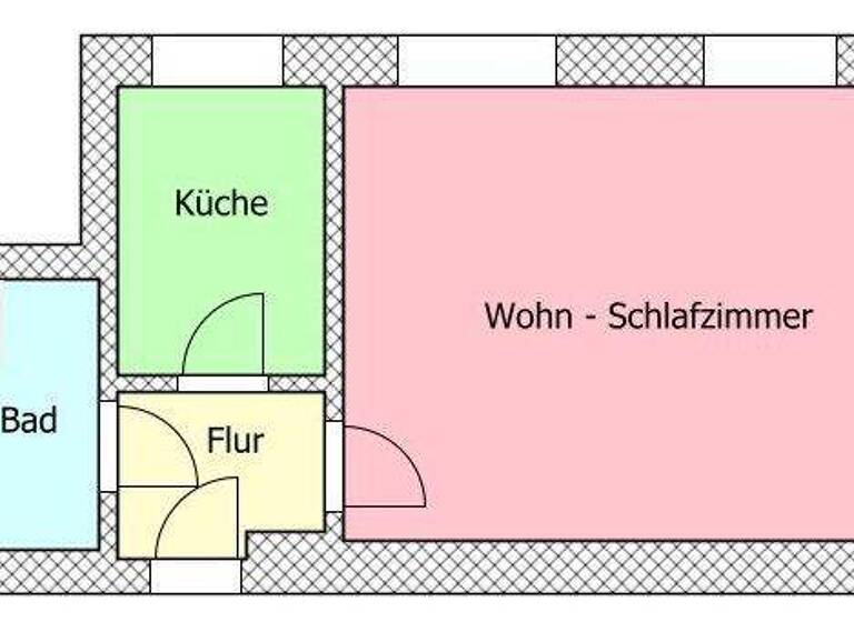 Studio zur Miete 280 € 1 Zimmer 35 m² 1. Geschoss frei ab 01.04.2026 Friedrich-Schneider-Straße 15 Zittau 02763