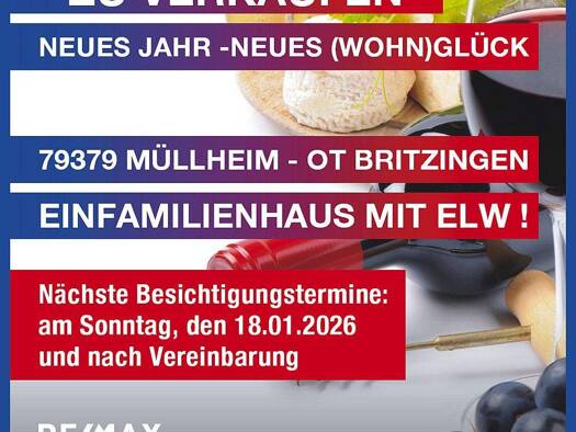 Einfamilienhaus zum Kauf 995.000 € 7,5 Zimmer 204,2 m² 1.167 m² Grundstück Britzingen Müllheim 79379