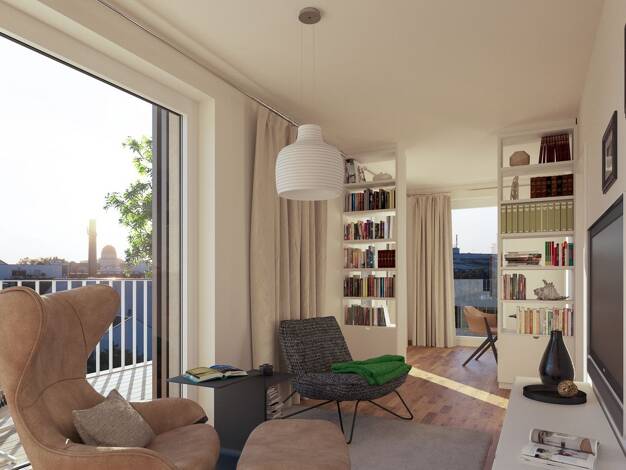 Wohnung zum Kauf 723.840 € 2,5 Zimmer 92,8 m² Dachgeschoss, 5. Geschoss frei ab 31.12.2027 Kohlenstraße 27 Zentrum-Süd Leipzig 04107