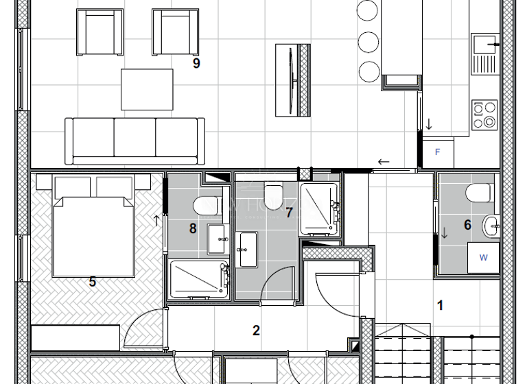 Wohnung zum Kauf 500.000 € 4 Zimmer 2. Geschoss Trogir - Okolica 21220