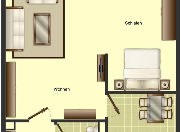 Studio zur Miete 519 € 1 Zimmer 44 m² 4. Geschoss frei ab 01.07.2026 Friedenauer Straße 16 Monheim 40789