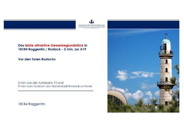Gewerbegrundstück zum Kauf provisionsfrei 473.500 € 4.425 m² Grundstück Zum Bornkoppelweg Stadtmitte Roggentin b. Rostock 18055