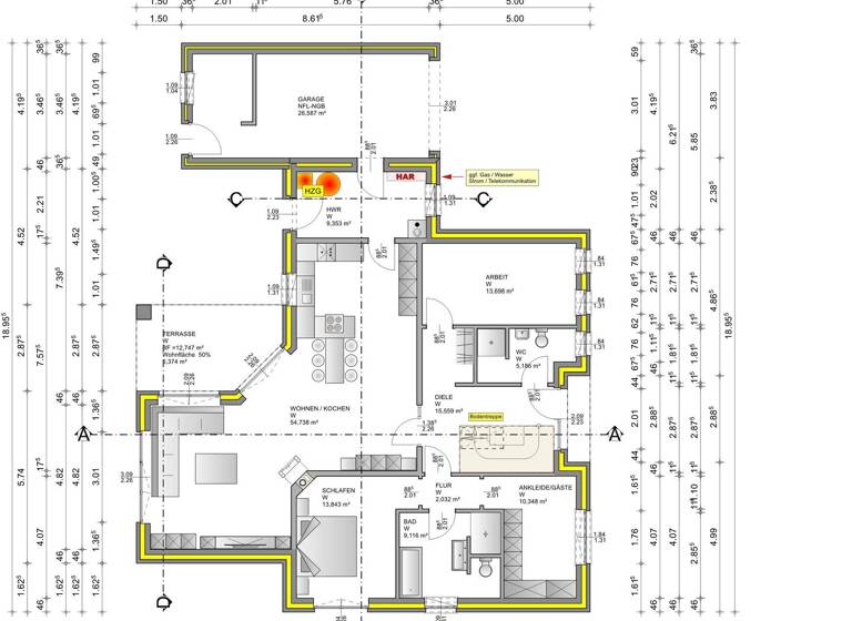 Bungalow zum Kauf - Erstbezug provisionsfrei 429.000 € 4 Zimmer 133,9 m² Dörpen 26892