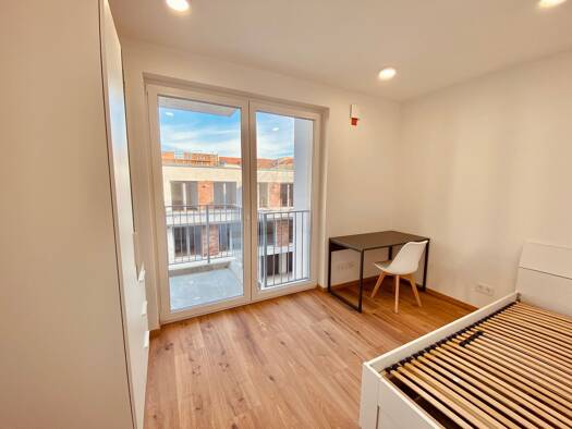 WG-Zimmer zur Miete - Erstbezug 916 € 2,5 Zimmer 53,9 m² 2. Geschoss frei ab sofort Kurt-Eisner-Straße 59 Südvorstadt Leipzig 04275