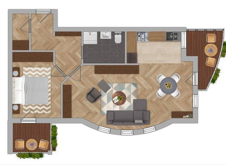 Wohnung zum Kauf 254.000 € 2 Zimmer 65 m² EG Damm Aschaffenburg / Damm 63741