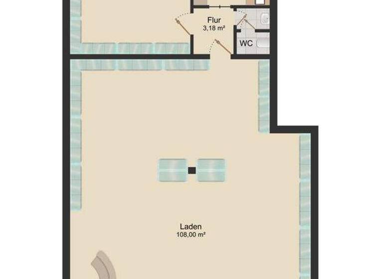 Laden zur Miete 1.650 € 2 Zimmer 150,3 m² Verkaufsfläche Tumringer Straße 224 Lörrach 79539
