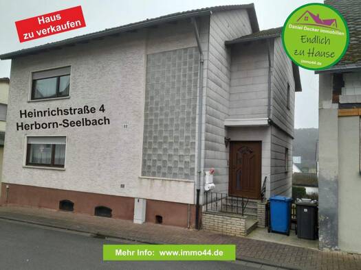 Einfamilienhaus zum Kauf 195.000 € 5 Zimmer 120 m² 315 m² Grundstück Seelbach Herborn 35745