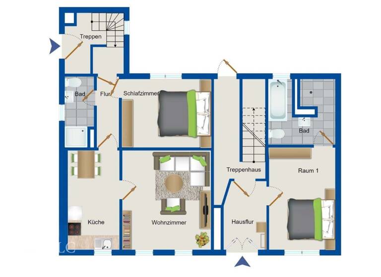 Mehrfamilienhaus zum Kauf 199.000 € 10 Zimmer 198 m² 238 m² Grundstück Plaue 99338
