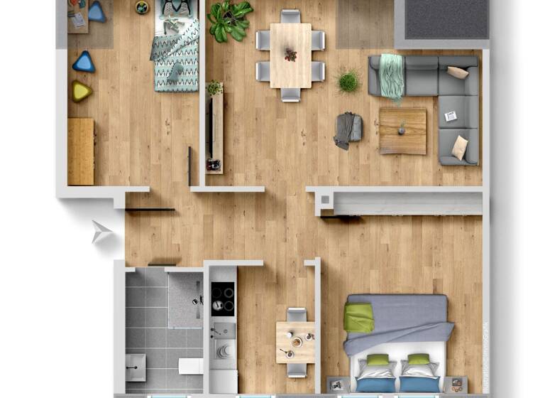 Wohnung zum Kauf 110.000 € 3 Zimmer 65 m² EG Nordholz Wurster Nordseeküste 27639