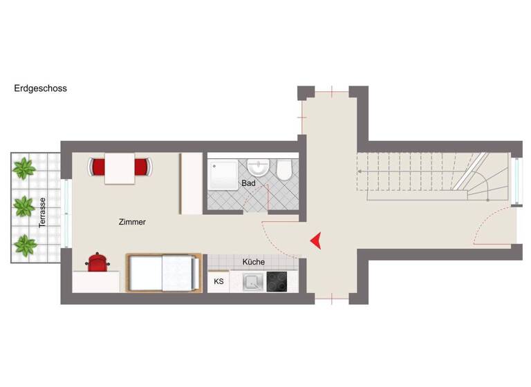 Studio zur Miete 490 € 1 Zimmer 23 m² frei ab 01.03.2026 Ingolstadt 85051