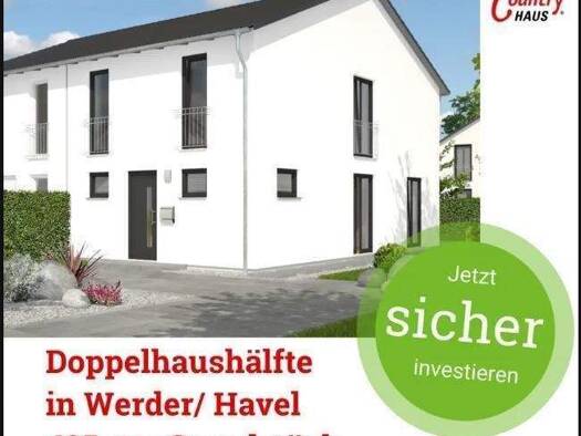 Doppelhaushälfte zum Kauf - Erstbezug provisionsfrei 649.000 € 4,5 Zimmer 132 m² 495 m² Grundstück Werder (Havel) Werder (Havel) 14542