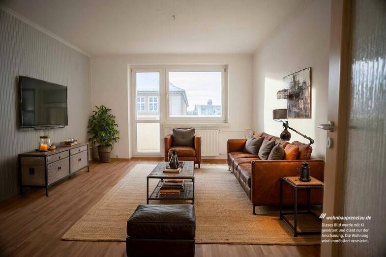 Wohnung zur Miete 450 € 3 Zimmer 59,1 m² 3. Geschoss frei ab 01.08.2025 Winterfeldtstraße 19 Prenzlau Prenzlau 17291