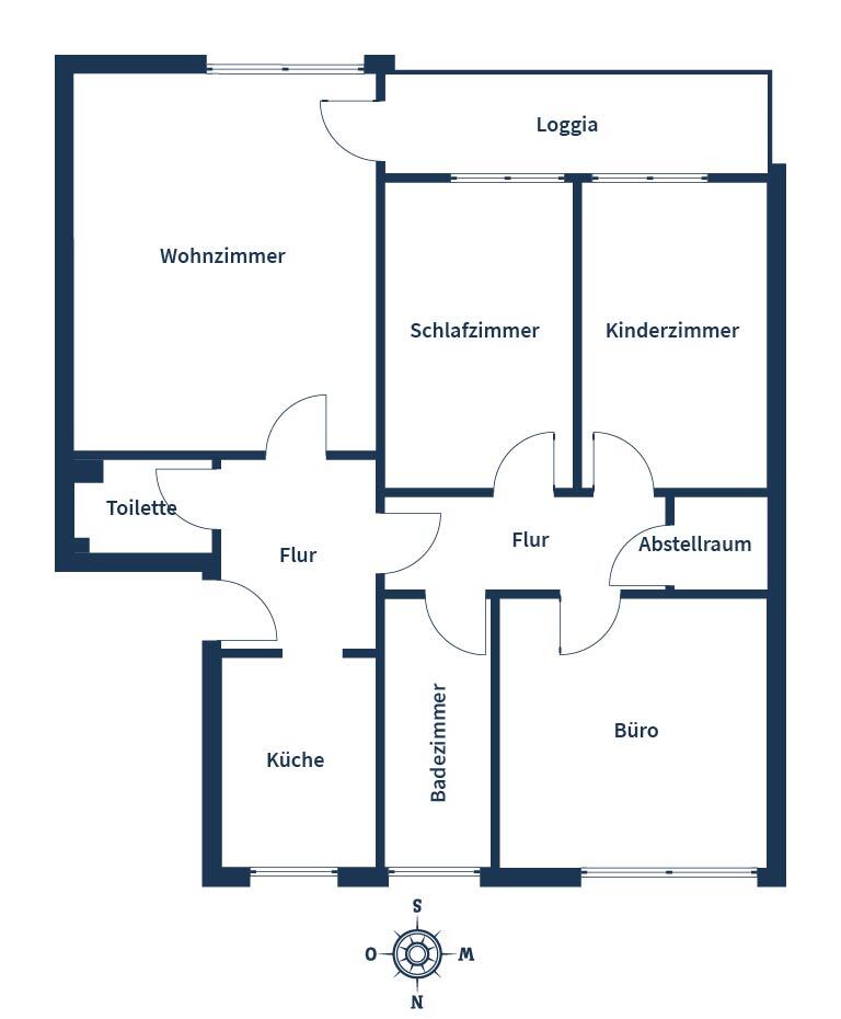 Wohnung zum Kauf 536.450 € 4 Zimmer 86 m²<br/>Wohnfläche 3.<br/>Geschoss Hasenbergl-Lerchenau Ost München 80935